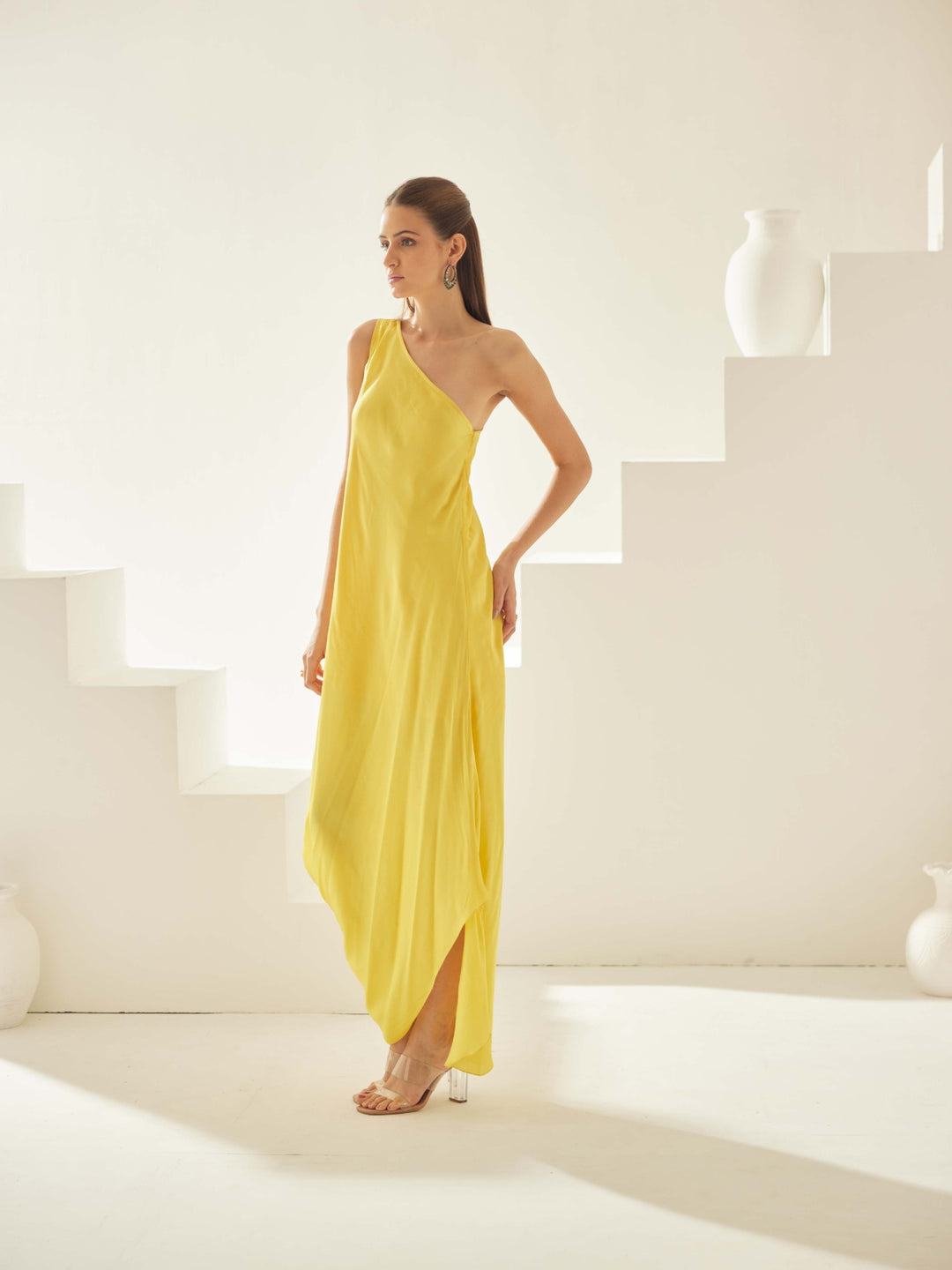 Yellow maxi dress