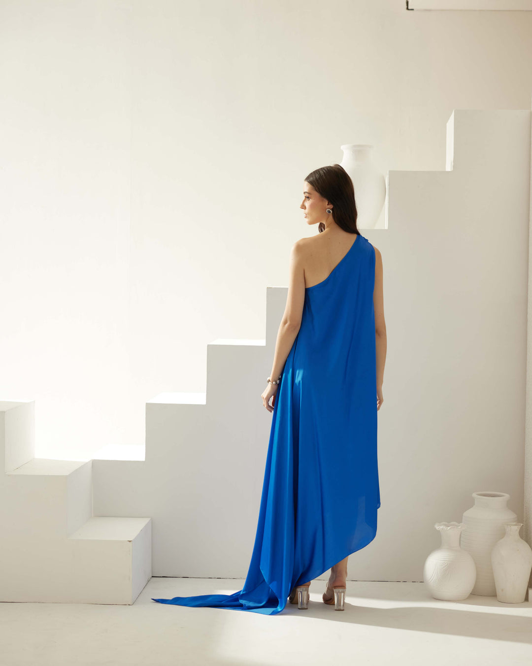 Cobalt blue maxi dress